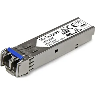 Startech Gigabit Fiber SFP Transceiver Module - HP J4859C Compatible - SM/MM LC with DDM - 10km / 550m - 1000B..., Transceiver, Silber