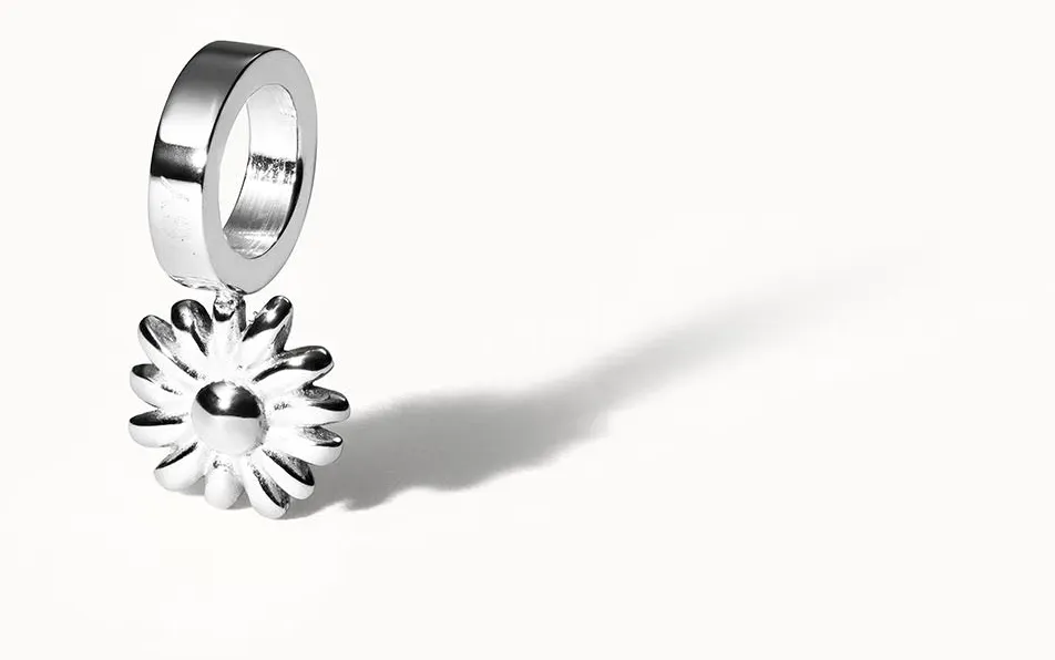 PURELEI Gänseblümchen Charm Anhänger - Geburtsblume April