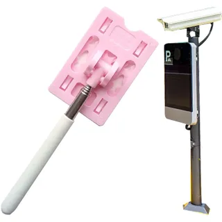 Anloximt Teleskopstab Kartenhalter Reacher Auto Parken Kontaktlose Zahlung Stab Kartenhalter Parken Zahlung Stab Fahrzeug Parken Maut Swiping Card Stick