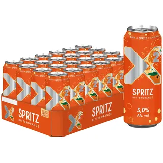 Bitburger X2® Spritz | Biermix mit Bitterorangengeschmack | Dosenbier (24x0,5L)