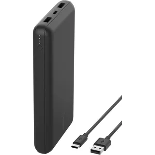 Belkin BOOST Charge Powerbank 20.000mAh 15W USB-A/C BPB012btBK 20000 mAh Schwarz