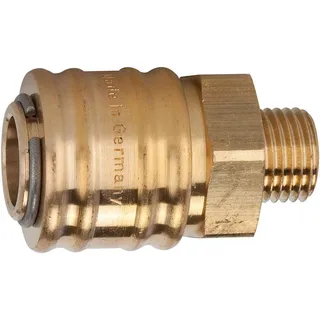 Riegler Schnellverschlusskuppl. NW 7,2 »connect line«, MS blank, G 3/8 AG