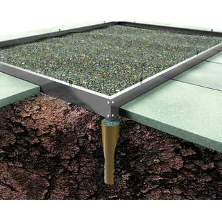 Fundament für Halls Gewächshaus Magnum 108 Alu 8,3 m2