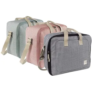 Walking Mum. I Love Vichy Schwangerschaftstasche für Krankenhaus/Klinik, Organizer für Mama, Papa und Babys, Grün, 49 x 37 x 12 cm