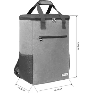 anndora Kühlrucksack hellgrau 28 Liter