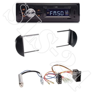 Caliber RMD022 Radio orange + VW New Beetle 1-DIN Blende black + ISO-Adapter Set