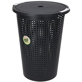 Mojawo Wäschekorb Wäschebox Wäschetruhe mit Deckel 35 Liter