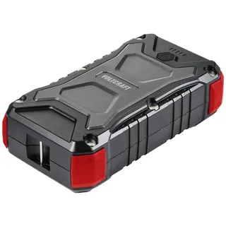 VOLTCRAFT VC PB PD65W Rugged Powerbank 30000 mAh USB PD 3.0 Li-Ion Schwarz-Rot LED Taschenlampe, Statusanzeige, Outdoor