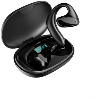 Oniissy M8 Kabellose Übersetzungs-Kopfhörer, 144 Sprachen Instant Voice Translator Earbuds Verstellbare Ohrbügel Drehbares Design Tragbares ABS-Material (Schwarz)