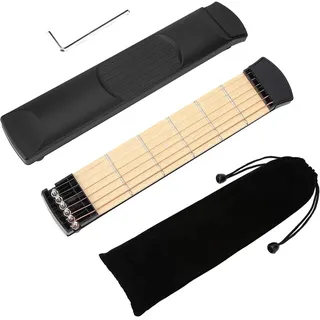 Portable 6 Fret Portable Taschengitarre Linkshänder Gitarrenakkord Übungswerkzeug Ersetzen Sie das Übungswerkzeug für Anfänger
