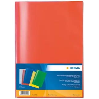 Herma Heftumschlag transparent orange Kunststoff DIN A4