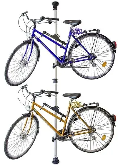 Relaxdays Sonstiges Teleskop-fahrradhalterung Für 2 Fahrräder Verstellbar, silber und schwarz, STANDARD (160-340 Cm)