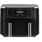Ninja Heißluftfritteuse Foodi Max Dual Zone AF400, 6 Programme, 2470 Watt, Doppelkammer 2x 4,75 Liter