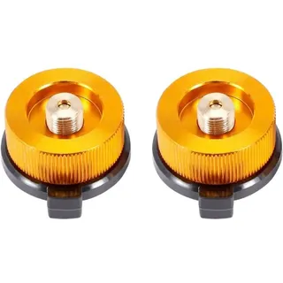 2Pcs Gas Adapter Sicher Herd Verbindung Outdoor Camping Flasche Adapter für Butan Kanister