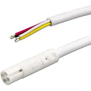 ISOLED Mini-Plug RGB Anschlusskabel male, 1m, 4-polig, IP42, weiß, max. 48V