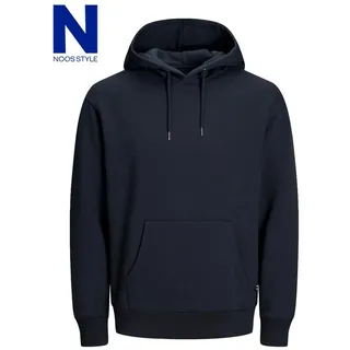 Jack & Jones Hoodie Herren Hoodie Pullover JWHSOFT SWEAT HOOD blau M (50)