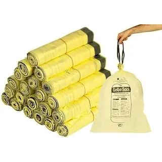 90L Gelbe Säcke Gelber Sack DSD Müllbeutel Recycling Müllsack mit Zugband Neu (1 Rolle)