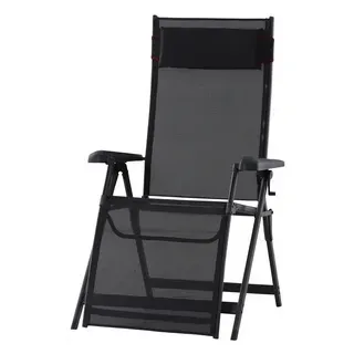 gautzsch - kn handel Igusi Relaxliege Gartenstuhl 74,5 x 122,5 x 6,7 cm grau