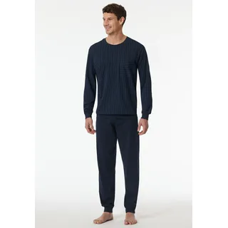 SCHIESSER Pyjama in Blau XL