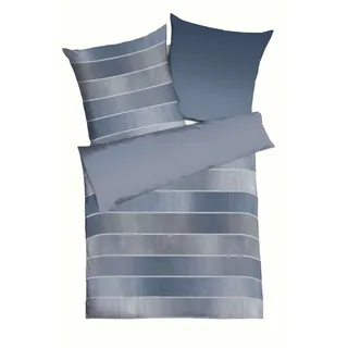 KAEPPEL Timeless Feinbiber blau 155 x 220 cm + 80 x 80 cm