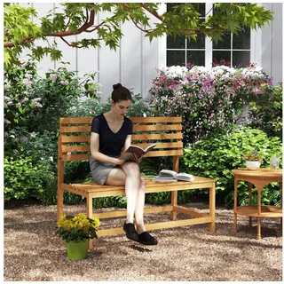 Outsunny 2-Sitzer 110 x 61 x 89 cm Beige