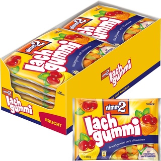 nimm2 Lachgummi – 15 x 250g – Fruchtgummi mit Fruchtsaft und Vitaminen