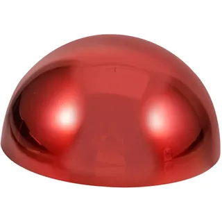 TINEASUR Halbkugel-dekospiegel Für Den Garten Rot 150 Mm Reflektierende Kugel Aus Edelstahl Für Die Dekoration Im Innen- Und Außenbereich