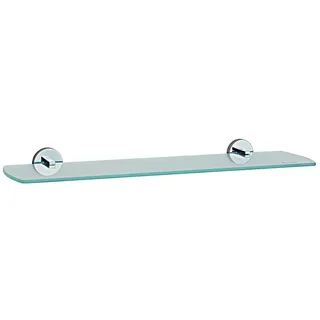 SMEDBO SME_LK347 Badregal Loft Glasregal mit Halterungen, Messing, silber/weiß