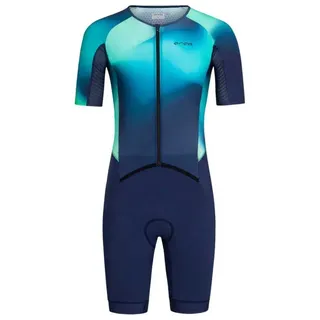 Orca Athlex Aero Race V2 Kurzarm-trisuit - Green Print - M