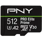 PNY microSD Pro Elite Prime 512GB (512 GB, microSDXC, U3, UHS-I), Speicherkarte