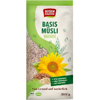 Rosengarten Basis Müsli ungesüßt bio 2kg