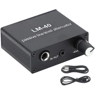 Eujgoov Passiver Schalldämpfer aus Aluminiumlegierung, Audio-Lautstärkeregler, Line-Lautstärke-Steuerbox