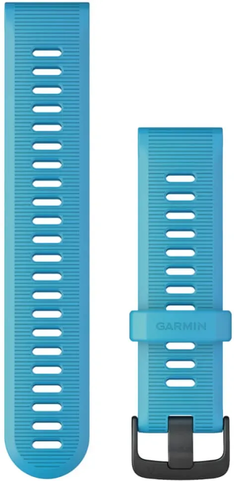 Garmin Forerunner 945 Silikon Wechselarmband 22mm Blau / Schnalle Schiefergrau