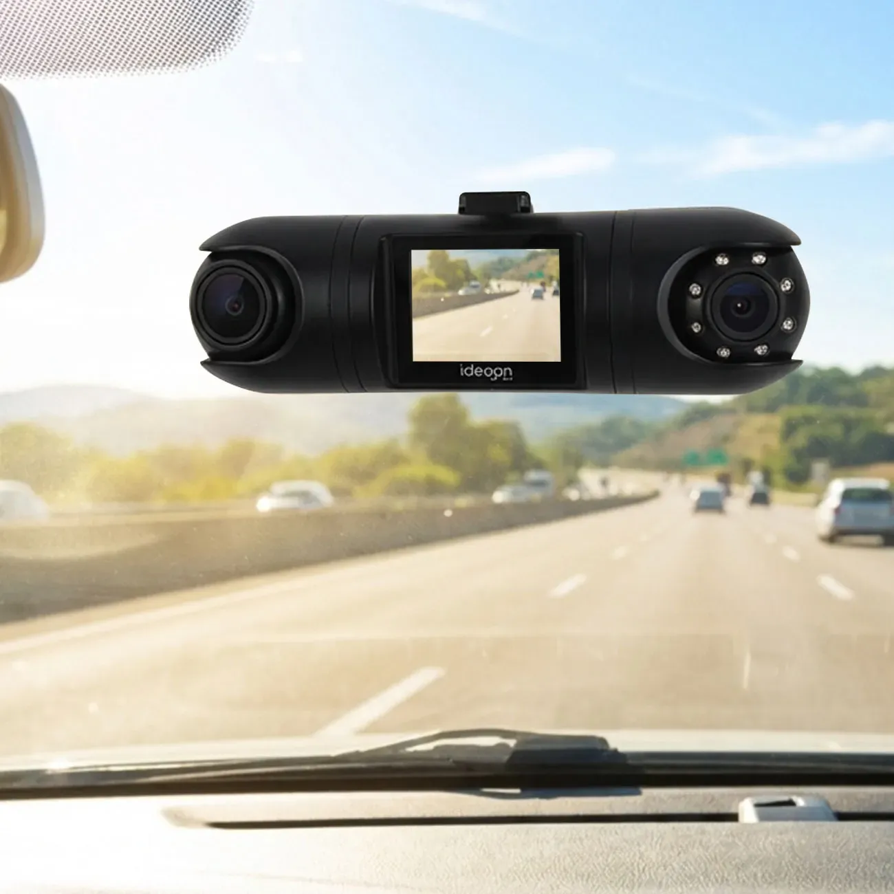 QHD Dual Dashcam – Premium Auto Kamera mit GPS & G-Sensor, IR-Nachtsicht, 2K Video-Qualität, zuverlässige 24h Ultra-Weitwinkel Überwachung