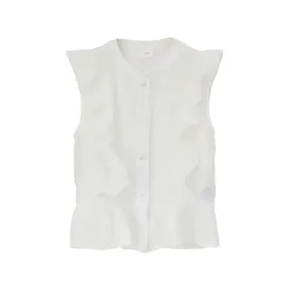 s.Oliver - Volantbluse aus Viskosemix, Mädchen, creme|weiß, L