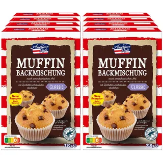 American Style Muffin Backmischung Classic 310 g, 8er Pack