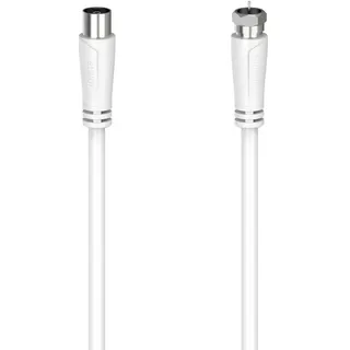 Hama SAT-Anschlusskabel, F-Stecker - Koax-Kupplung, 1,5 m, 90 dB 1,5m,