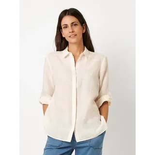 TONI Klassische Bluse Clay 3/4-Arm aus sommerlicher Leinenqualität weiß 46 EU