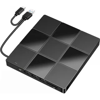 Ultradünnes DVD-Brennlaufwerk von Jiugongge für Windows 10/7/8/XP Mac