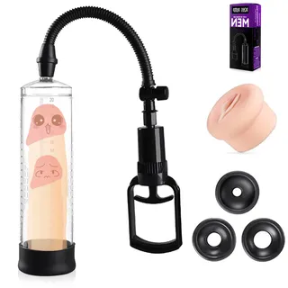 BDSMJOY Penispumpe für Männer,Penis Pumpe mit Muschi, Penispumpen,Penis Pump,Penis Vakuumpumpe,akuumpumpe für den Mann,Penis Extender für Penisvergrößerung & Penis verlängerung