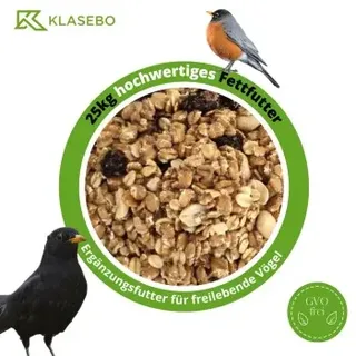 KLASEBO Fettfutter 25 kg, Vogelfutter – 25 kg