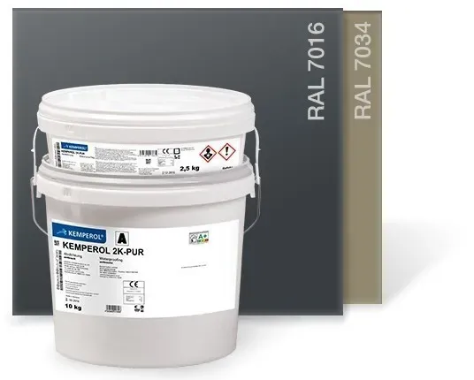 KEMPEROL 2K-PUR | Abdichtung - RAL7016 Anthrazitgrau - 2x2,5kg Knetbeutel