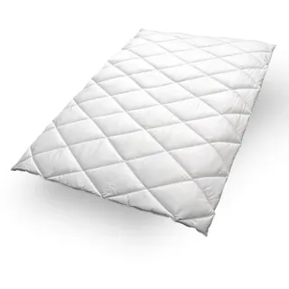 John Cotton Anna, 135x200 cm, | Dauerhaft Sommerdecke mit Anti-Allergie Füllung: - Weiß,