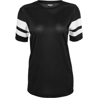 URBAN CLASSICS Mesh-T-Shirts in blk/wht | Gr.: S