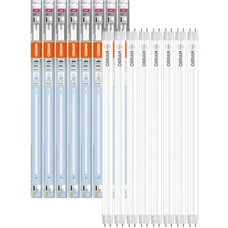 OSRAM Kosteneffiziente LED-Röhren für elektromagnetische Vorschaltgeräte, 6.6 W, G13, Tube, double-ended, 4000 K, Matt, Kalt weiß, 8-er Pack, Kaltweiß