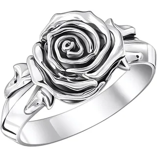 Thomas Sabo Ring Midnight Rose, TR2487-637-21-54-60«, silberfarben