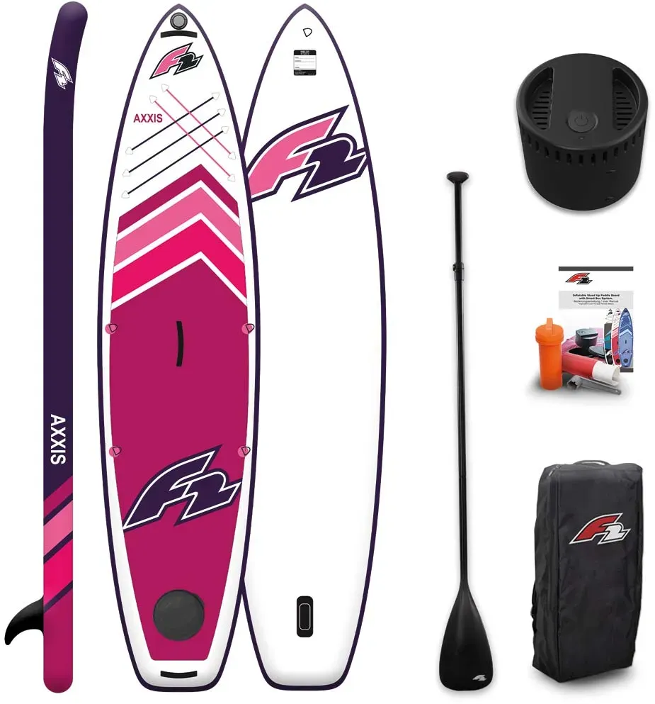 F2 Stand up Paddle 311cm AXXIS SMART (inkl. Akkupumpe) - Uni., pink spitz 10,5"