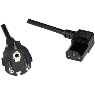 Logilink Kaltgeräte Anschlusskabel [1x Schutzkontakt-Stecker - 1x Kaltgeräte-Buchse C13] 2.00 m