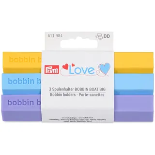 Prym 611984 Spulenhalter Jumbo BOBBIN BOAT, 3 Stück