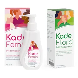 Kadeflora Milchsäurekur + Kadefemin Waschlotion Set 1 Sparset
